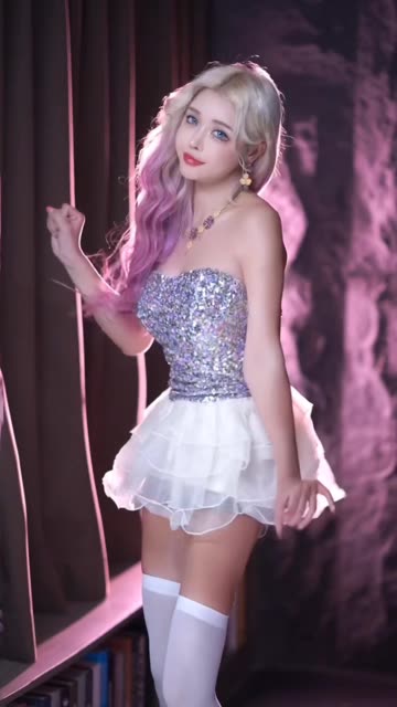 于芷晴微密圈图片，温婉腼腆的反差美