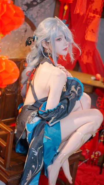 一小央泽糯米元宵羊毛瀑布作品欣赏,精美COS