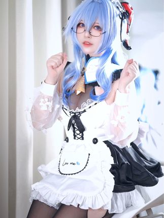 半半子cos《尼尔：机械纪元》尤尔哈2B，尤尔哈2Bcos高清美图