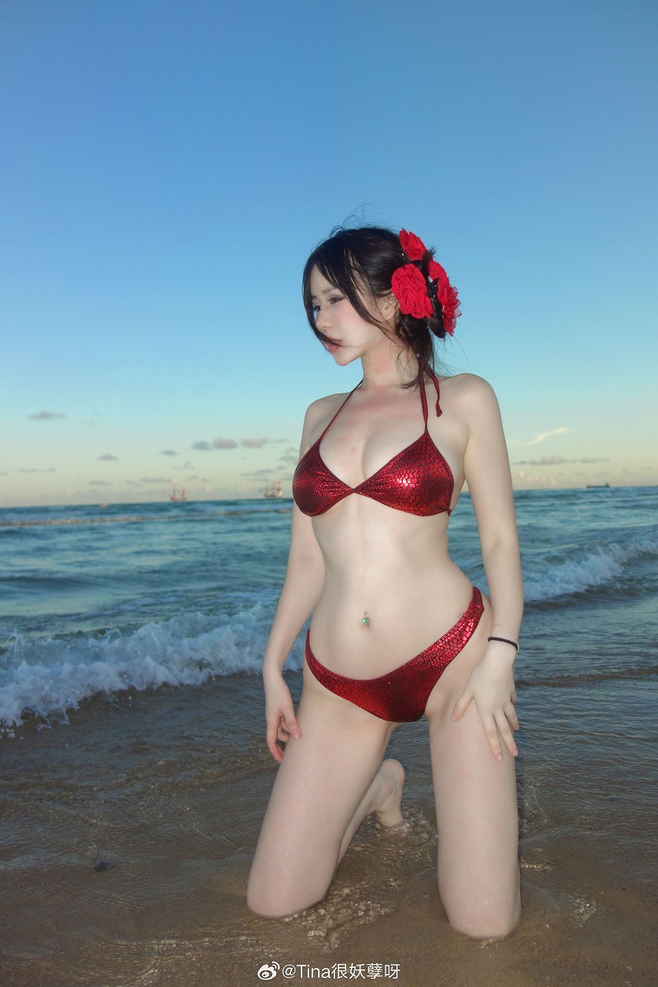 Tina很妖孽呀 小溪体操服死库水JK作品介绍,体操服JK写真