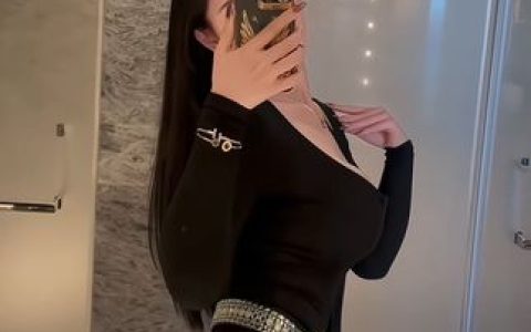 不爱笑的赛琳微密圈，她的渔网黑丝系列备受关注