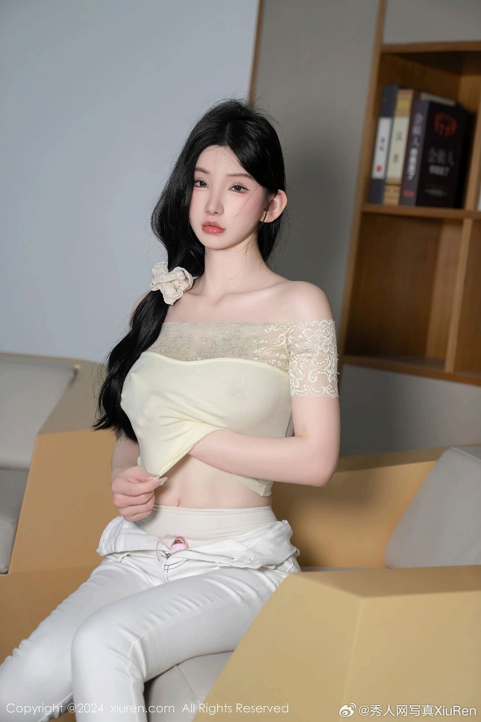 黑色连体服写真,周于希Sally脱性感写真欣赏