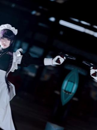 【半半子】胜利女神nikke拉毗试装COS,胜利女神nikke高清cos美图