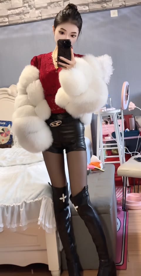 张鑫Amy的微密圈故事,蓝色套装拍摄花絮大公开