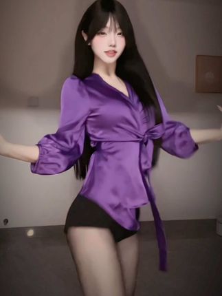 童锣烧的紫色主题视频，风格更有韵味