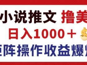 小说推文营销账号收益分析,从流量到盈利的全链路解析