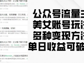 公众号流量主怎么挣钱,揭秘公众号流量主的核心变现模式