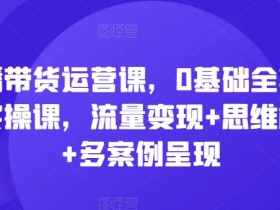 电商直播带货运营思路,日常工作与数据分析全解读