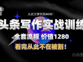 AI写作如何用于今日头条，指令生成10W+爆款文的详细复盘