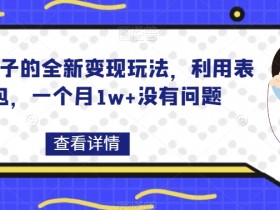 表情包项目的冷门变现方式,如何找到不被挖掘的市场机会