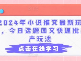 小说推文月入30万的秘诀，大佬分享完整经验和方法