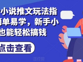 小说推文变现项目靠谱吗,真实收益与陷阱分析