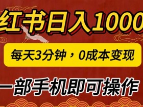 小红书海外旅游项目全攻略,如何用虚拟资料赚大钱?