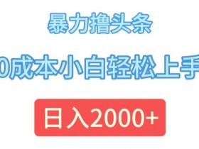 今日头条赚钱真的靠谱吗，用真实数据告诉你项目可行性